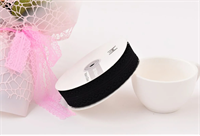 Лента кружевная с полоской (3см х 50 ярд) Чёрный 00248