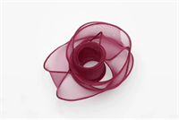 Лента мелкая сетка (4,0см х 10 ярд) Бордовый 17238