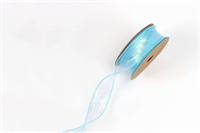 Лента мелкая сетка (4,0см х 10 ярд) Небесный 21603