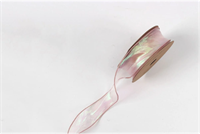 Лента мелкая сетка (4,0см х 10 ярд) Розовый 17714