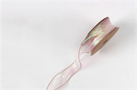 Лента мелкая сетка перелив цвета «Симфония» (4,0см х 10ярд) Светло-розовый 17968