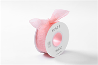 Лента мелкая сетка «Снежный шёлк» (4,0см х 20ярд) Персиковый 17929