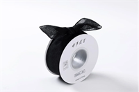 Лента мелкая сетка «Снежный шёлк» (4,0см х 20ярд) Чёрный 18234