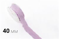 Лента дизайнерская текстильная «Rossi» (4,0см х 10ярд) Сиреневый 18086