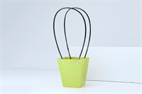 Пакет для цветов крафт форма-1 размер M (12/12 х 8/8 х 12.5см) 10 шт Салатовый, плотность 230 гр 17816