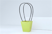 Пакет для цветов крафт форма-1 размер S (9/9 х 6.5/6.5 х 10см) 10 шт Салатовый, плотность 230 гр 18749