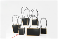 Пакет для цветов крафт форма-1 размер S (9/9 х 6.5/6.5 х 10см) 10 шт Чёрный, плотность 230 гр 18799