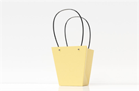 Пакет для цветов крафт форма-1 размер XL (17/17 х 11.5/11.5 х 20см) 10 шт Жёлтый, плотность 230 гр 17825