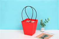 Пакет для цветов крафт форма-1 размер XL (17/17 х 11.5/11.5 х 20см) 10 шт Красный, плотность 230 гр 17187