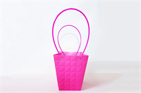 Пакет для цветов крафт форма-1 размер XL (17/17 х 11.5/11.5 х 20см) 10 шт Фуксия, плотность 230 гр 17823