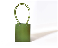 Пакет для цветов крафт форма-2 размер L (13 х 12.5 х 15см) 10 шт Зелёный, плотность 230 гр 18332