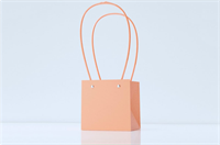 Пакет для цветов крафт форма-2 размер L (13 х 12.5 х 15см) 10 шт Персиковый, плотность 230 гр 17834