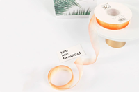 Лента органза с переливом цвета (2,5см х 30ярд) Оранжевый 19325