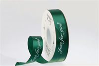 Лента шёлковая «Just for you» (2,5см х 33ярд) Зелёный 21586