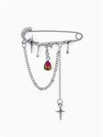 {{photo.Alt || photo.Description || 'Булавка «Звёзды» с цепочками, белая в серебре'}}