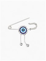 {{photo.Alt || photo.Description || 'Булавка-оберег «От сглаза» глаз с подвесками, 5см, цвет бело-синий в серебре   2521814'}}