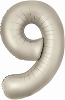 Шар (40''/102 см) Цифра Slim Мистик Сатин №9  Agura 88022468