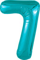 Шар (40''/102 см) Цифра Slim Океан №7  Agura 88019923