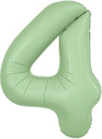 Шар (40''/102 см) Цифра Slim Олива №4  Agura 88031706