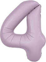 Шар (40''/102 см) Цифра Slim Орхидея №4  Agura 88031716