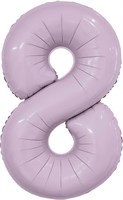 Шар (40''/102 см) Цифра Slim Орхидея №8  Agura 88031720