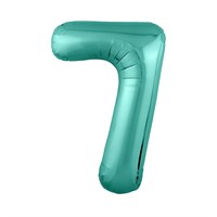 Шар (40''/102 см) Цифра Slim Бискайский зеленый №7  Agura 2139775