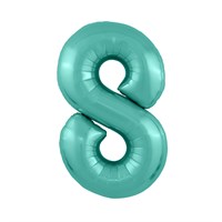 Шар (40''/102 см) Цифра Slim Бискайский зеленый №8  Agura 2139776