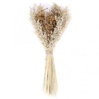 Букет из сухих колосовых культур и льна 16*16*48 см 6800008