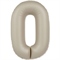 Шар (40''/102 см) Цифра SLIM Крем Латте №0  FM 88048919