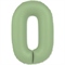 Шар (40''/102 см) Цифра SLIM Мята №0  FM 88048920