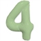 Шар (40''/102 см) Цифра SLIM Мята №4  FM 88048959
