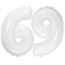 Шар (40''/102 см) Цифра Белый №6/9 FM 88018170