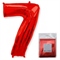 Шар (40''/102 см) Цифра Красный №7 FM 2129279