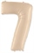 Шар (40''/102 см) Цифра Кремовый №7 FM 88022591