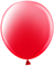 Шар (18"/46 см) Пастель Красный 45 25шт GEMAR 88006945