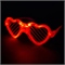 Светодиодные очки, Сердце, Красный, 1 шт. 88049470