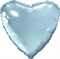 Аг 19 Сердце Нежно-голубой / 1 шт /, Фольгированный шар 88049789