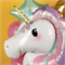 K 38 Единорог фигура / Unicorn / 1 шт. / Фольгированный шар в упаковке 88049686