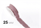 Лента дизайнерская текстильная «Rossi» (2,5см х 10ярд) Тёмно-розовый 18077