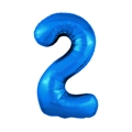 Шар (40''/102 см) Цифра Slim Синий №2  Agura 88049512