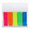 Блок-закладка с липким краем пластик 20л*5 цветов флуор, 12мм*45мм   5491856 5491856