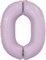 Шар (40''/102 см) Цифра Slim Орхидея №0  Agura 88034085