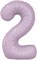 Шар (40''/102 см) Цифра Slim Орхидея №2  Agura 88031714