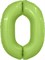 Шар (40''/102 см) Цифра Slim Мистик Фисташка Сатин №0  Agura 88026197
